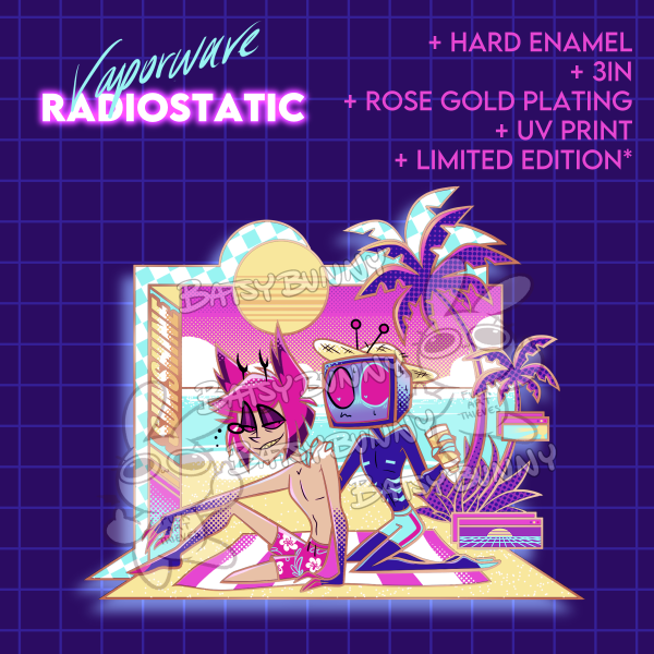 PRE-ORDER Limited Edition AlVox Vaporwave Enamel Pin Set