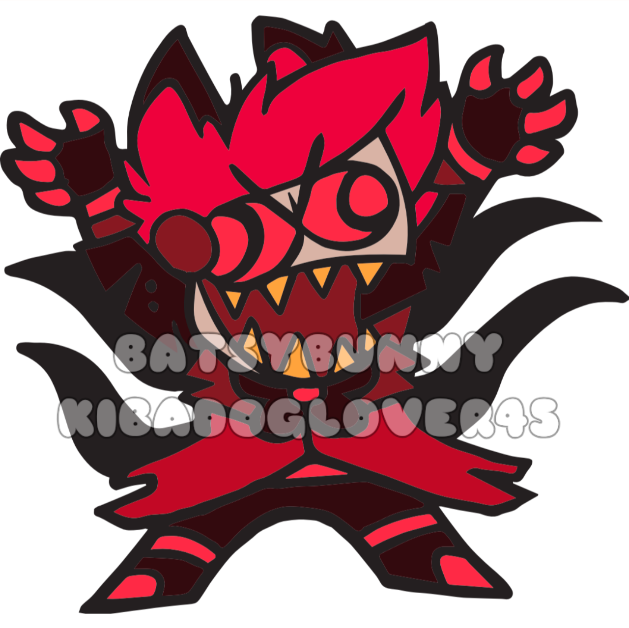 PRE-ORDER 1in Doodle Alastor Vox SET 3 Hard Enamel Pin Hazbin Hotel KibaDogLover45 Collab