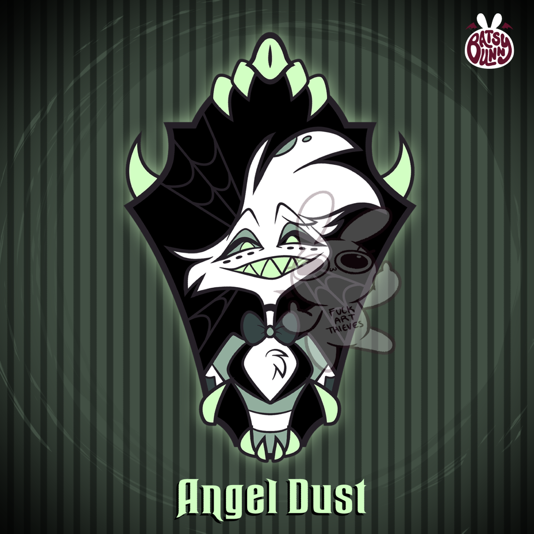 PRE-ORDER 2in Shifty Eyes VERSION 1 Halloween Hard Enamel Pin Set Hazbin Hotel Alastor Vox Angel Dust Husker