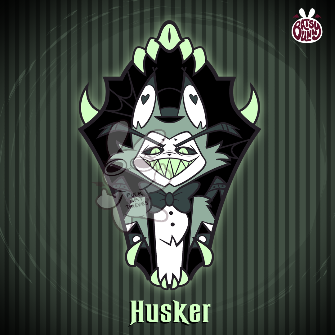 PRE-ORDER 2in Shifty Eyes VERSION 1 Halloween Hard Enamel Pin Set Hazbin Hotel Alastor Vox Angel Dust Husker