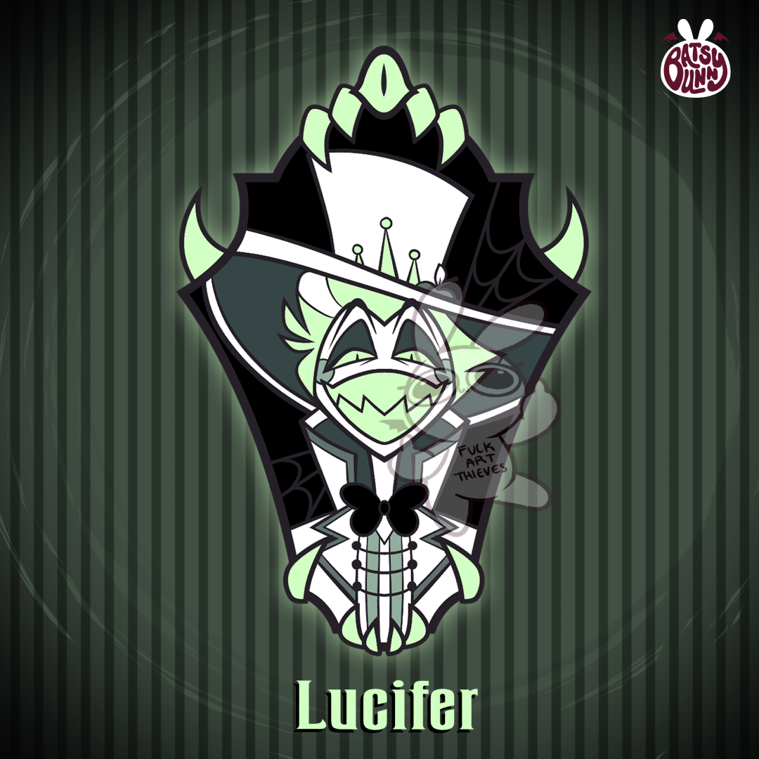 PRE-ORDER 2in Shifty Eyes VERSION 2 Halloween Hard Enamel Pin Set Hazbin Hotel Lucifer Charlie Morningstar Vaggie Demon Alastor